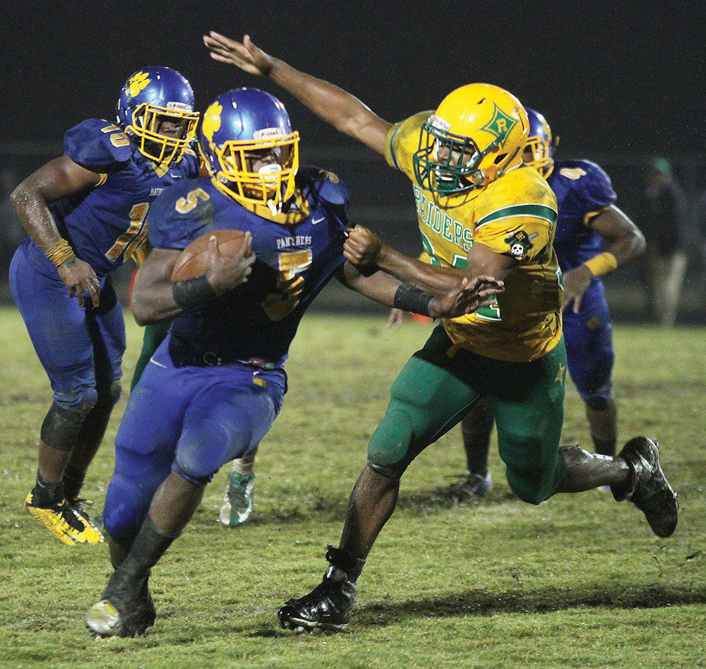 Dudley’s Connell Young ran for 60 yards in the loss. Photo by Joe Daniels